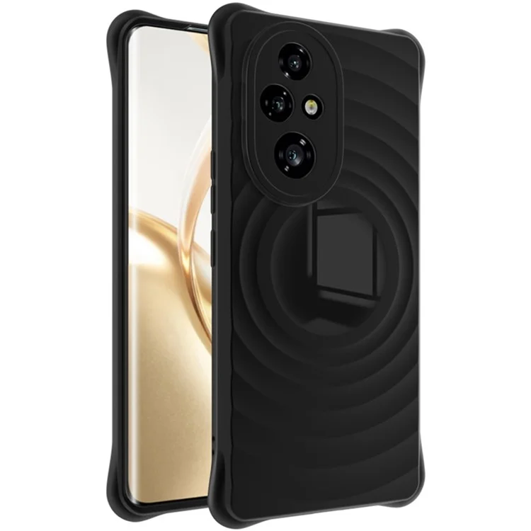 IMAK UC-6 Series для Honor 200 Pro 5G TPU Case Усиленные углы Матовый чехол для телефона - Матовый черный