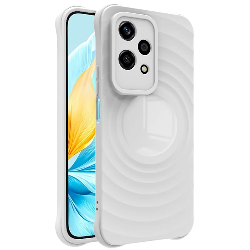 IMAK UC-6 Series for Honor 200 Lite Case Matte Anti-Fingerprint Soft TPU Phone Cover - Matte White