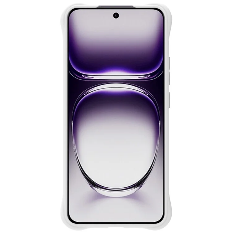 IMAK UC-6 Serie für Oppo Reno12 Pro 5G (Global) Matt Case TPU Handyhülle Linsenaufkleber - Matt Weiß