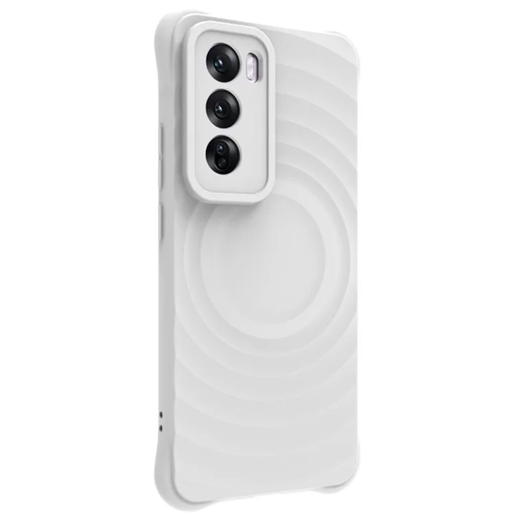 IMAK UC-6 Serie für Oppo Reno12 Pro 5G (Global) Matt Case TPU Handyhülle Linsenaufkleber - Matt Weiß