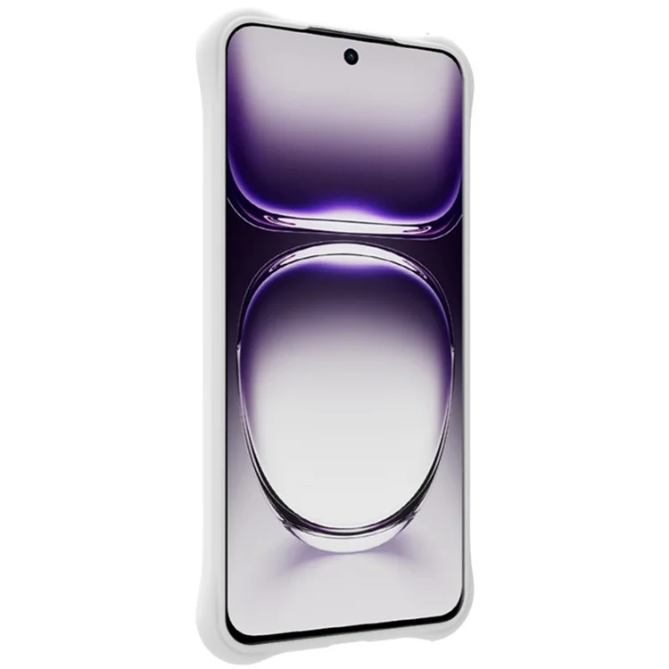 IMAK UC-6 Serie für Oppo Reno12 Pro 5G (Global) Matt Case TPU Handyhülle Linsenaufkleber - Matt Weiß