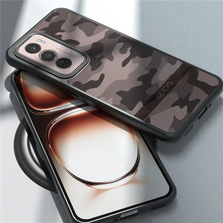 IBMRS For Oppo Reno12 Pro 5G (Global) Case Soft TPU Hard PC Tough Armor Shockproof Phone Cover - Matte Black