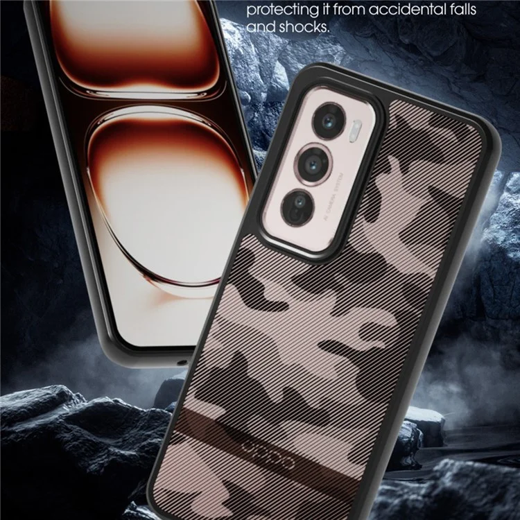 IBMRS For Oppo Reno12 Pro 5G (Global) Case Soft TPU Hard PC Tough Armor Shockproof Phone Cover - Matte Black