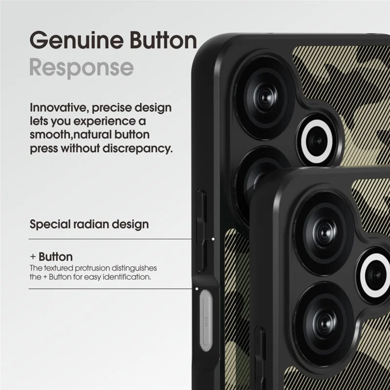 IBMRS For Xiaomi Redmi 13 5G  /  4G Case Hybrid 2 in 1 Soft TPU Hard PC Phone Cover - Matte Black