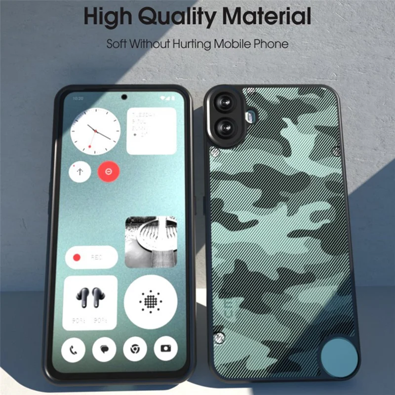 IBMRS For Nothing CMF Phone 1 Case TPU + PC Anti-Scratch Phone Cover - Matte Black