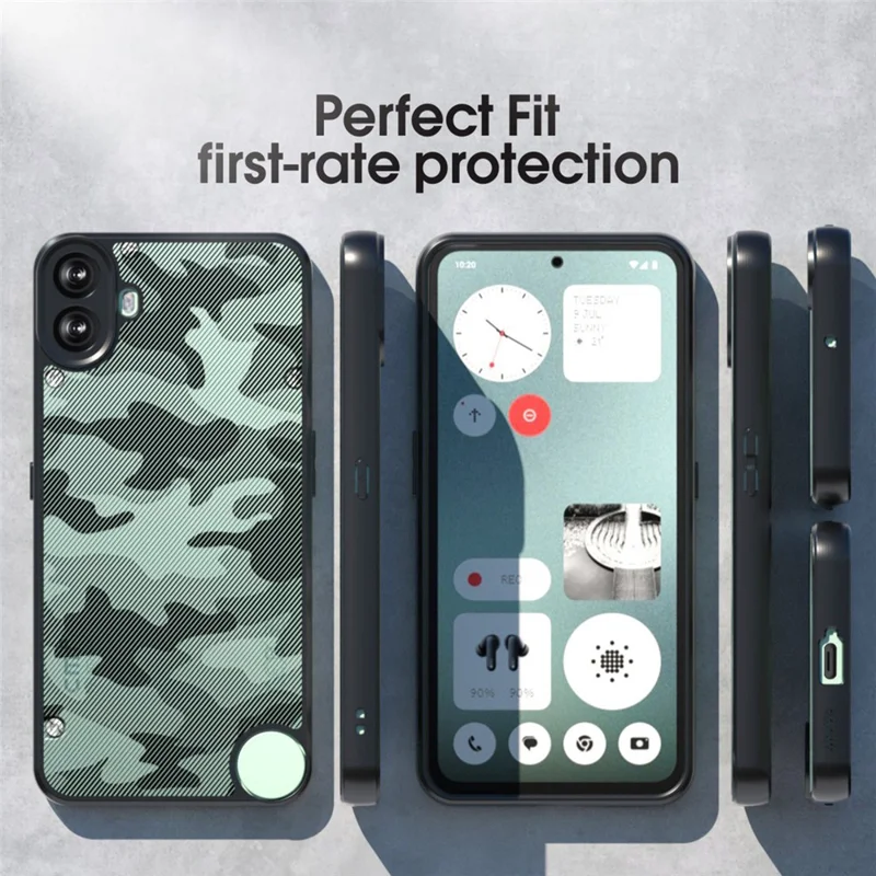 IBMRS For Nothing CMF Phone 1 Case TPU + PC Anti-Scratch Phone Cover - Matte Black