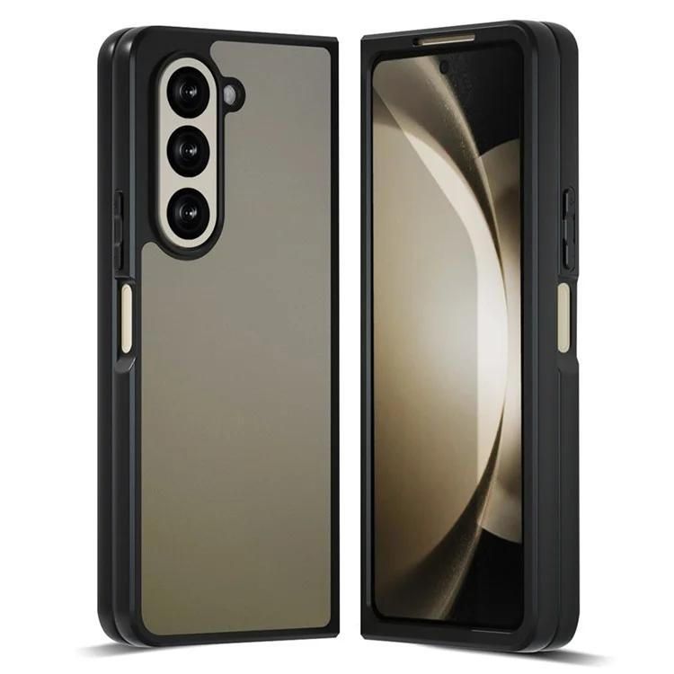 IBMRS для Samsung Galaxy Z Fold6 5G Чехол TPU + PC Non-Slip Rugged Tough Phone Cover - Matte Black