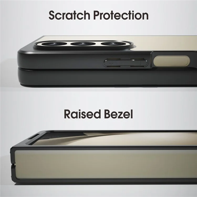 IBMRS для Samsung Galaxy Z Fold6 5G Чехол TPU + PC Non-Slip Rugged Tough Phone Cover - Matte Black