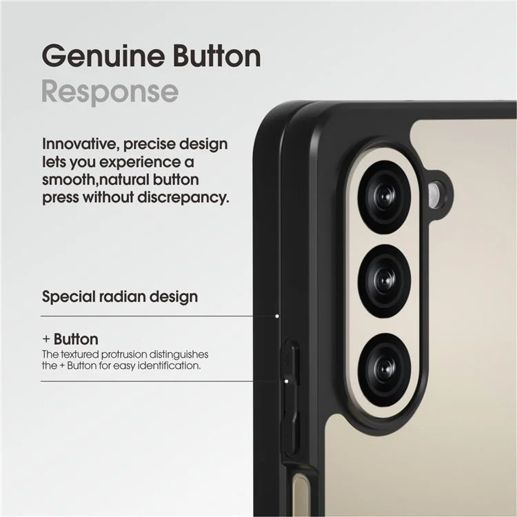 IBMRS для Samsung Galaxy Z Fold6 5G Чехол TPU + PC Non-Slip Rugged Tough Phone Cover - Matte Black