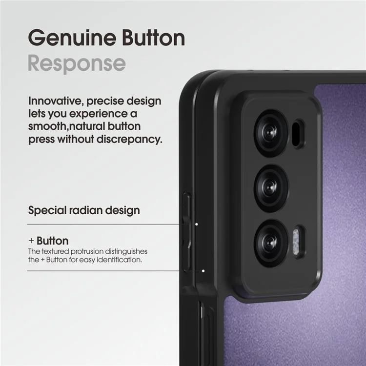 IBMRS For Honor Magic V2 5G Case Protective Hybrid TPU + PC Phone Cover - Preto Transparente