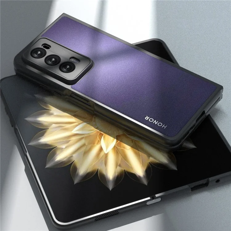 IBMRS For Honor Magic V2 5G Case Protective Hybrid TPU + PC Phone Cover - Preto Transparente