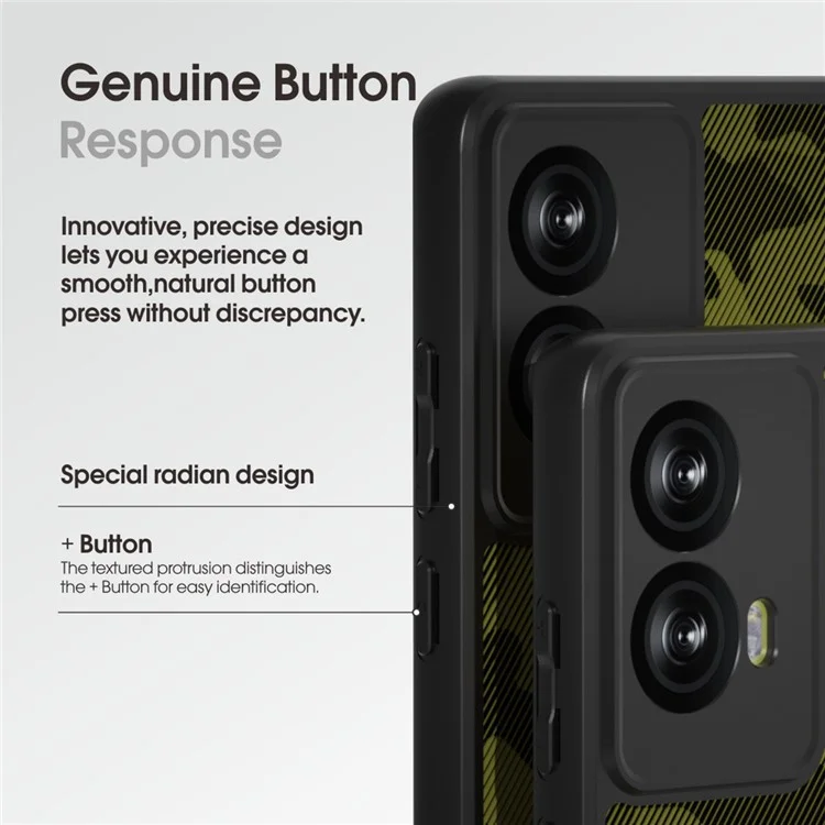 IBMRS For Motorola Moto G85 5G / S50 Neo 5G Case TPU + PC Drop Protection Phone Cover - Matte Black