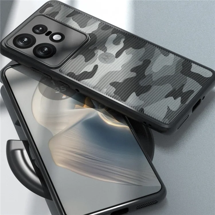 IBMRS para Motorola Edge 50 Pro 5G Capa TPU + PC Heavy Duty Shockproof Phone Cover Camera Protection - Camuflagem Artística