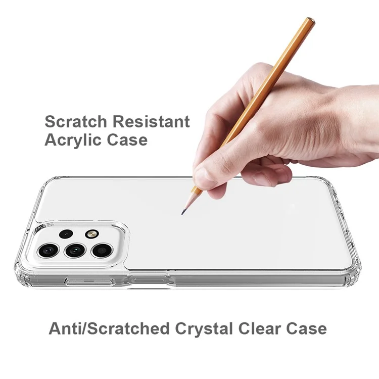 For Samsung Galaxy A23 5G (Global Version) Shockproof Phone Cover TPU+Acrylic Drop Protection Clear Anti-scratch Phone Case