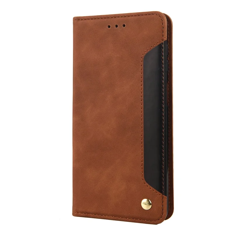 For iPhone 16 Case PU Leather Shockproof Protection Wallet Phone Cover - Brown
