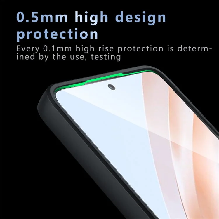 For Xiaomi Redmi 13 4G / 5G / Poco M6 4G / Poco M6 Plus 5G Magnetic Case TPU+PC Matte Anti-Scratch Phone Cover - Transparent Black
