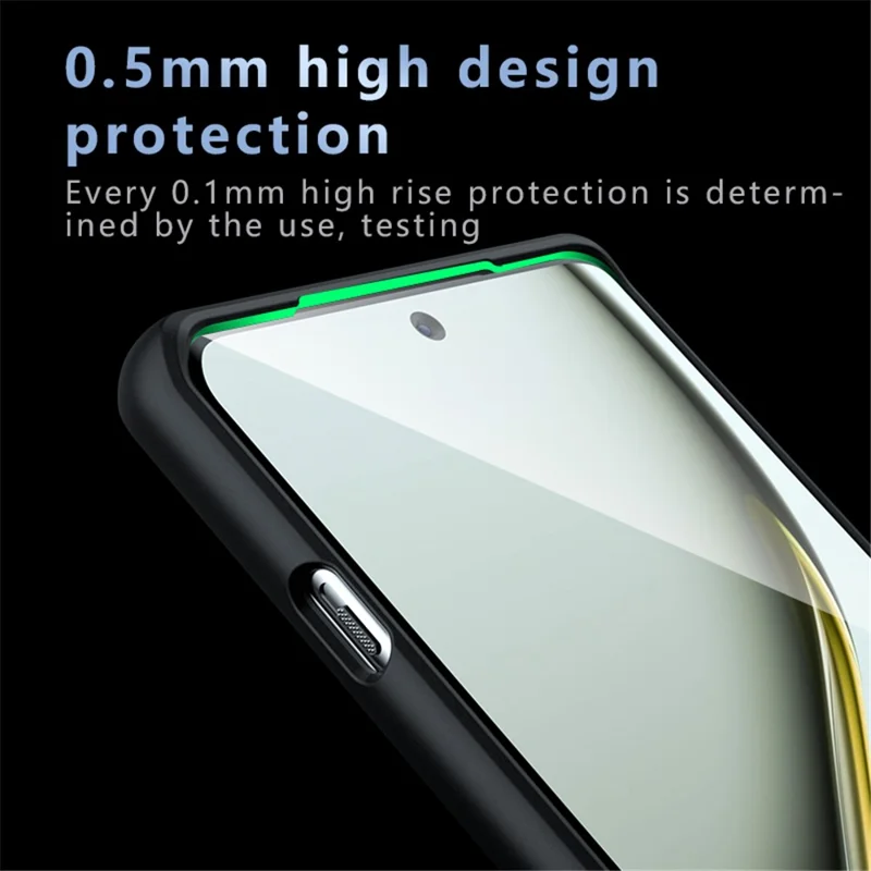 For OnePlus Ace 3 Pro 5G Magnetic Case TPU+PC Matte Anti-Scratch Phone Cover - Transparent Black