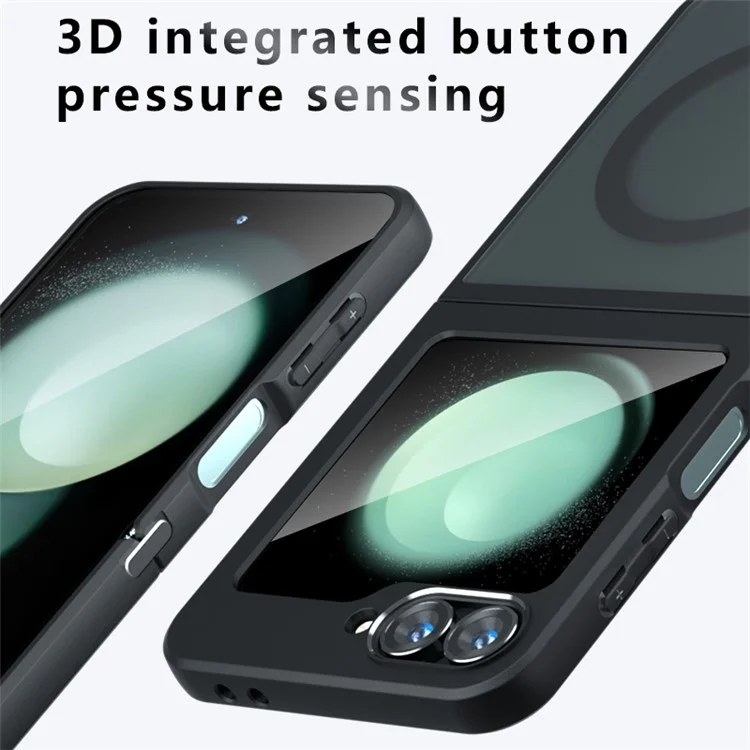 For Samsung Galaxy Z Flip6 5G Case Compatible with MagSafe Skin-Touch TPU+PC Phone Cover