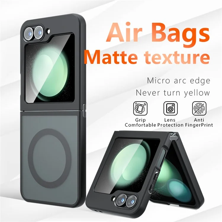 For Samsung Galaxy Z Flip6 5G Case Compatible with MagSafe Skin-Touch TPU+PC Phone Cover