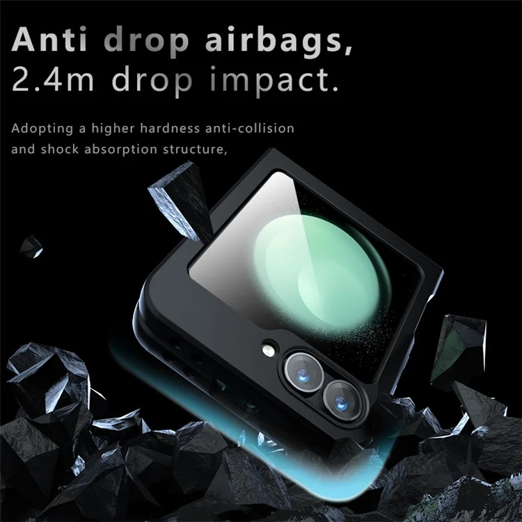 For Samsung Galaxy Z Flip6 5G Case Compatible with MagSafe Skin-Touch TPU+PC Phone Cover