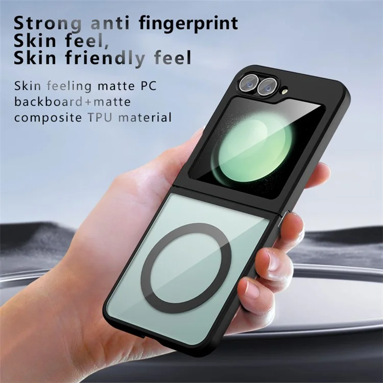For Samsung Galaxy Z Flip6 5G Case Compatible with MagSafe Skin-Touch TPU+PC Phone Cover