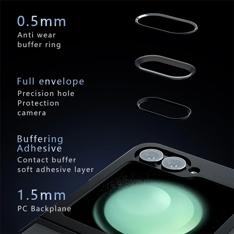 For Samsung Galaxy Z Flip6 5G Case Compatible with MagSafe Skin-Touch TPU+PC Phone Cover