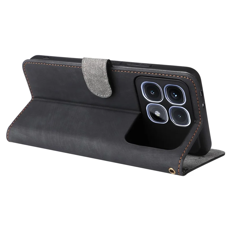 For Xiaomi Redmi K70 Ultra Case RFID Blocking PU Leather Phone Wallet Cover - Black