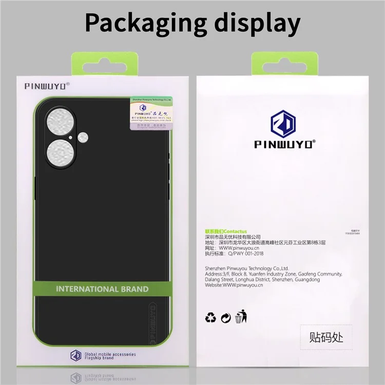PINWUYO JK Touching Series Für iPhone 16 Case Fiber Flocking Liner Soft TPU Telefonhülle - Navy Blau