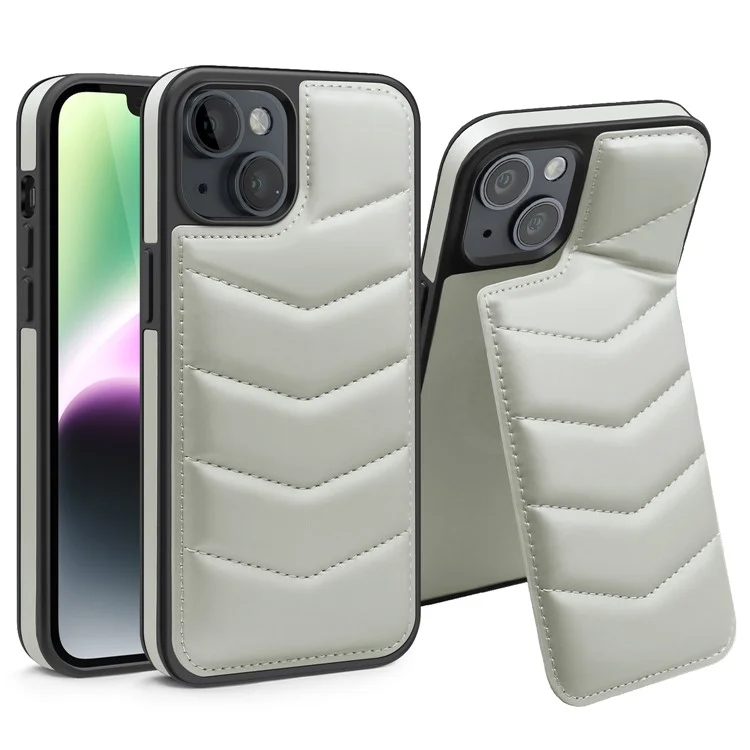 Per iPhone 14 Case Case Compatibile con MagSafe RFID Blocking Card Slot Custodia in pelle - Grigio