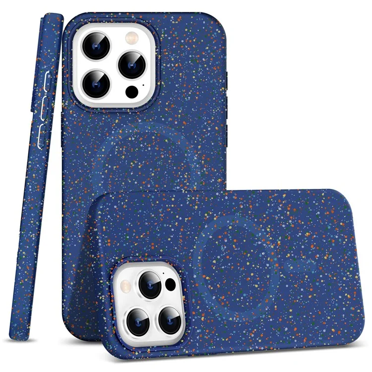 Магнитный чехол для iPhone 16 Pro Protective PC+TPU Phone Cover - Blue