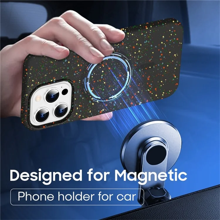 Магнитный чехол для iPhone 16 Pro Protective PC+TPU Phone Cover - Blue