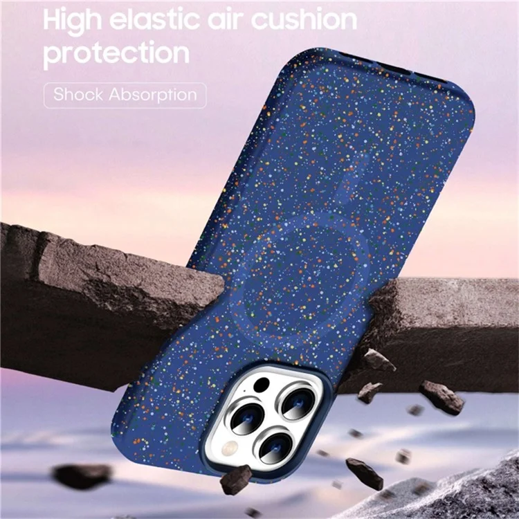 Магнитный чехол для iPhone 16 Pro Protective PC+TPU Phone Cover - Blue