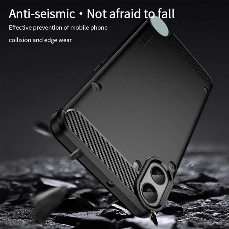MOFI JK TPU Series-1 For Nothing CMF Phone 1 TPU Case Carbon Fiber Texture Phone Cover - Blue