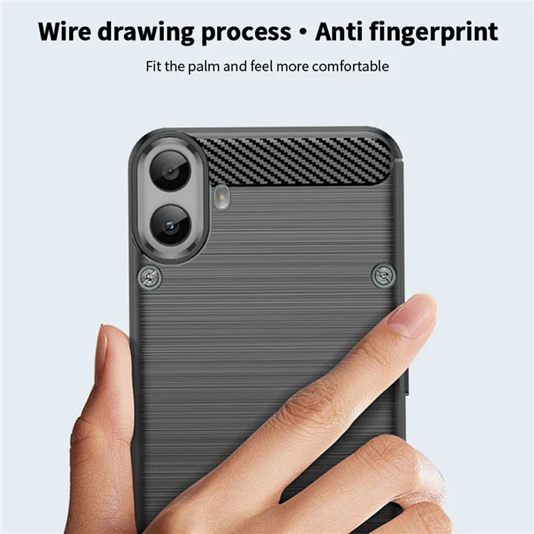 MOFI JK TPU Series-1 For Nothing CMF Phone 1 TPU Case Carbon Fiber Texture Phone Cover - Blue