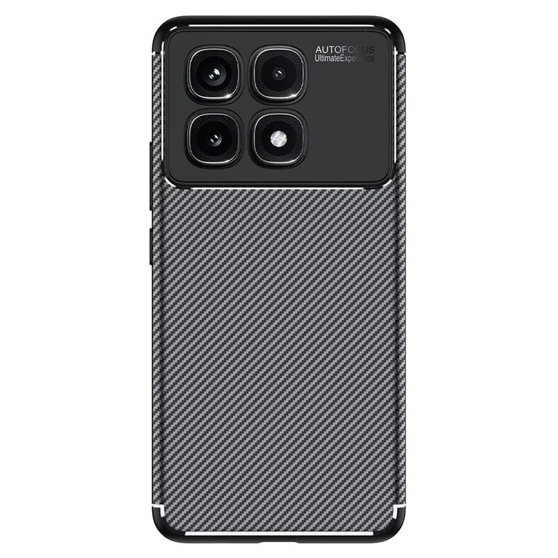 Para o Xiaomi Redmi K70 Ultra Case Fibra de Carbono Textura TPU Capa de Telefone Dissipação de Calor