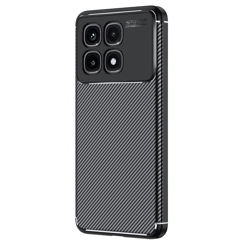 Para o Xiaomi Redmi K70 Ultra Case Fibra de Carbono Textura TPU Capa de Telefone Dissipação de Calor