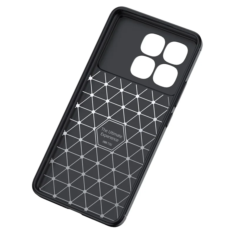 Para o Xiaomi Redmi K70 Ultra Case Fibra de Carbono Textura TPU Capa de Telefone Dissipação de Calor