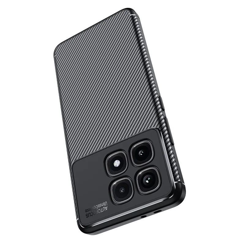 Para o Xiaomi Redmi K70 Ultra Case Fibra de Carbono Textura TPU Capa de Telefone Dissipação de Calor