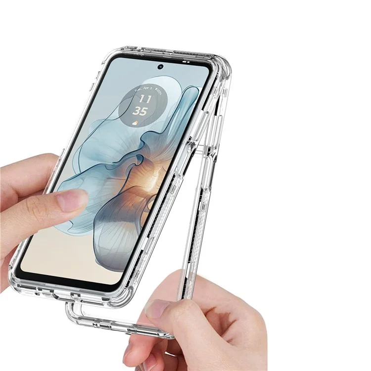 Para Motorola Moto G24 Power Case PC+TPU Transparent Phone Cover Anti-Scratch