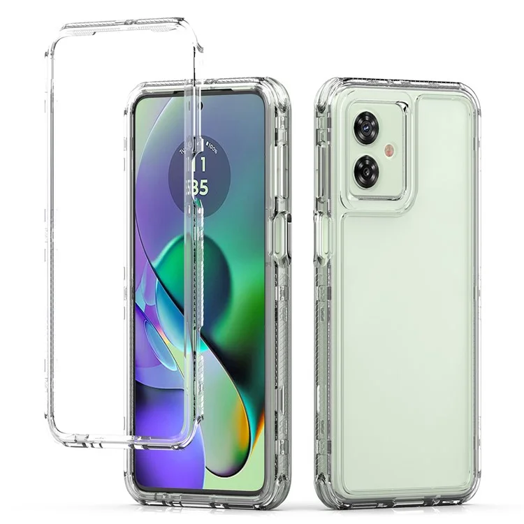 Para Motorola Moto G54 5G Case High Transparency PC+TPU Protective Phone Cover