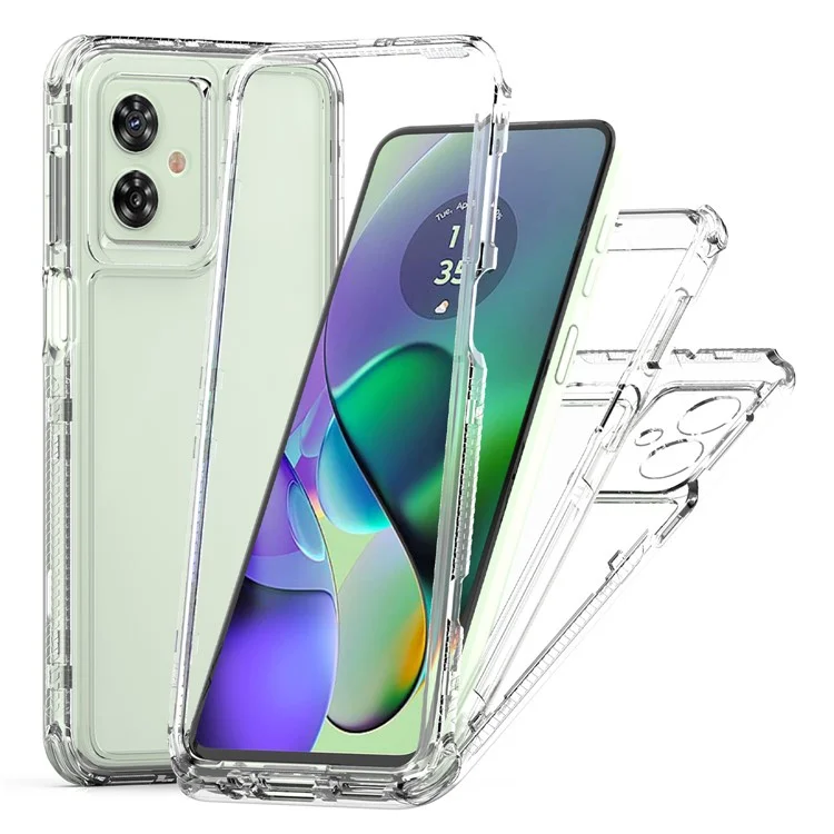 Para Motorola Moto G54 5G Case High Transparency PC+TPU Protective Phone Cover