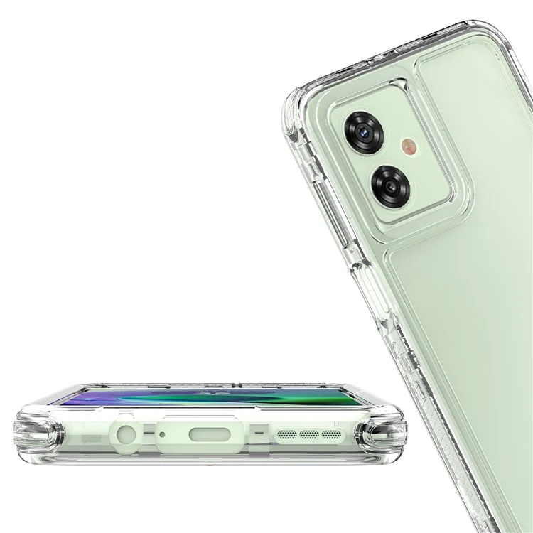 Para Motorola Moto G54 5G Case High Transparency PC+TPU Protective Phone Cover