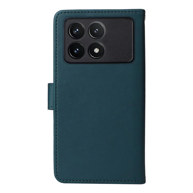 For Xiaomi Redmi K70 Pro 5G / K70 5G / Poco F6 Pro 5G Magnetic Case BETOPNICE Detachable PU Leather Phone Cover with Strap - Blue