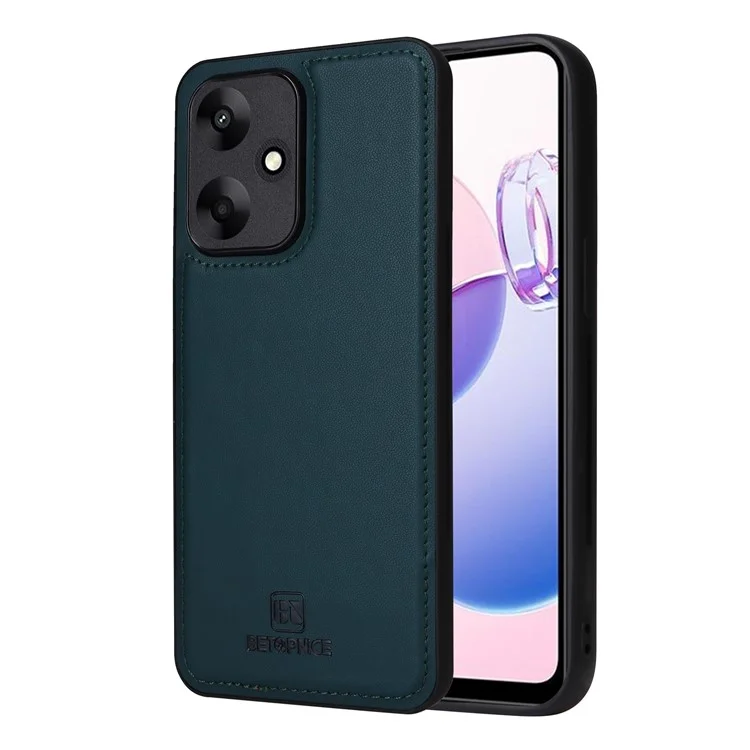 BETOPNICE 005 Para Xiaomi Redmi 13C 5G / 13C 4G / 13R 5G / Poco M6 5G Capa de Couro Sintético Carteira de Telefone - Azul