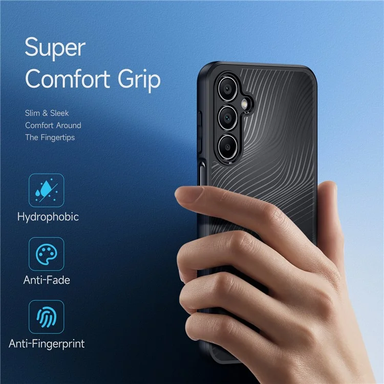 Dux Ducis Aimo -serie Für Samsung Galaxy A16 Case TPU+PC Matte Telefonabdeckung (reichweite Zertifizierung) - Schwarz