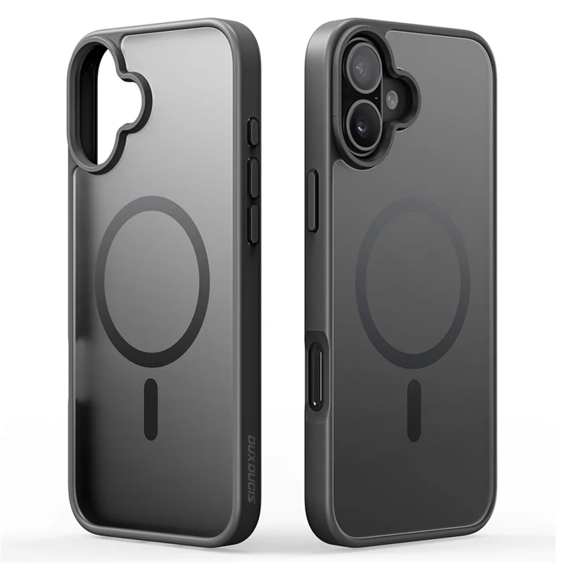 DUX DUCIS Yind Series For iPhone 16 Plus Case Compatible with MagSafe PC+TPU Matte Phone Cover - Black