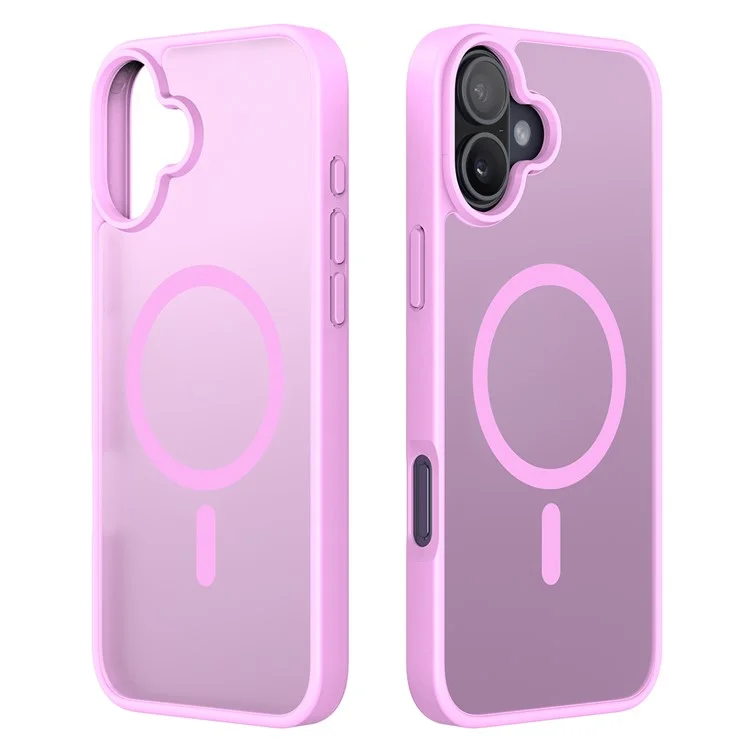 Capa DUX DUCIS Yind Series para iPhone 16 Plus compatível com MagSafe PC+TPU Capa de telefone fosca - Rosa Pink