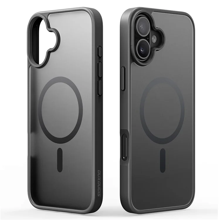 DUX DUCIS Yind Series для iPhone 16 Чехол с матовым покрытием совместимый с MagSafe PC+TPU Чехол для телефона - Черный