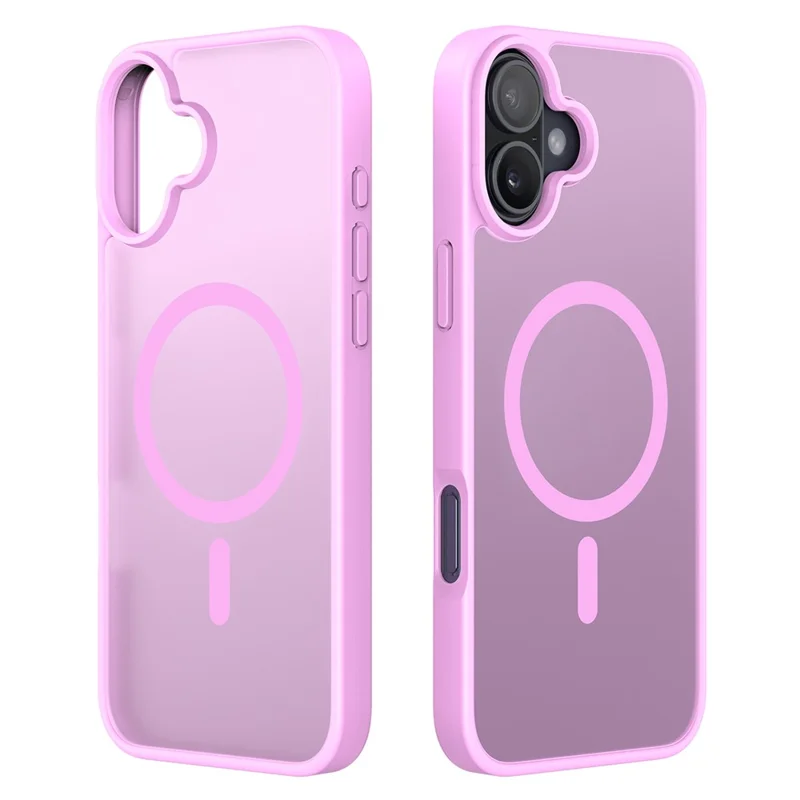 DUX DUCIS Funda Yind Series para iPhone 16 Mate Compatible con MagSafe PC+TPU Carcasa de Teléfono - Rosa Pálido