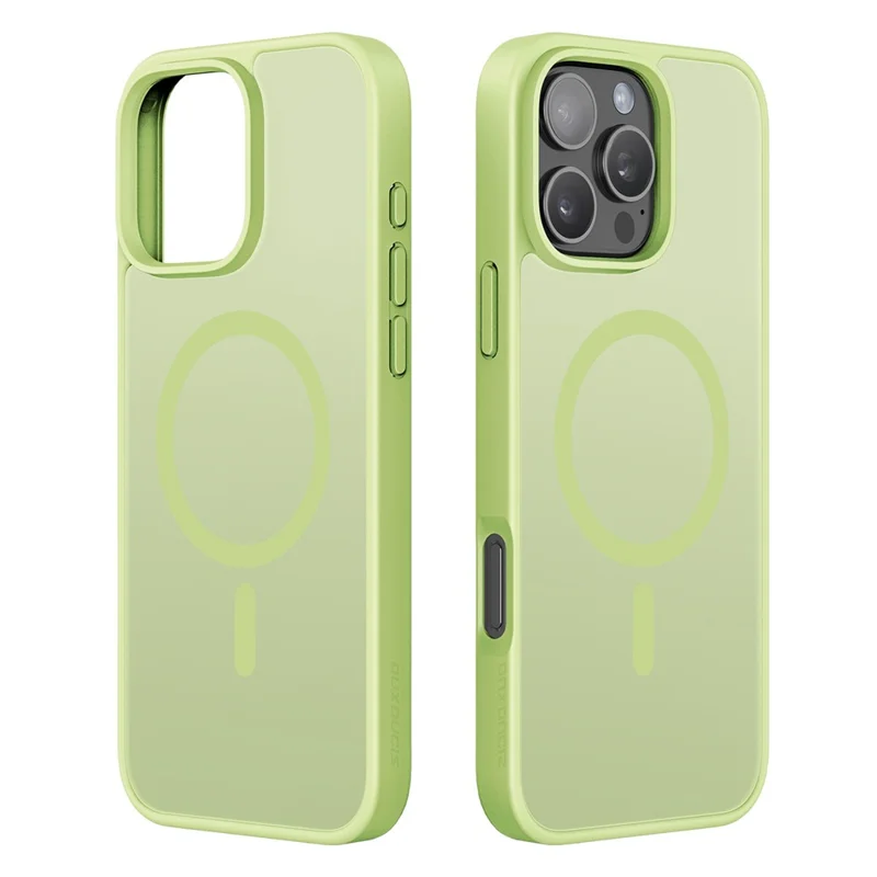 DUX DUCIS Yind Series For iPhone 16 Pro Max Magnetic Case TPU Frame Matte PC Back Phone Cover - Green